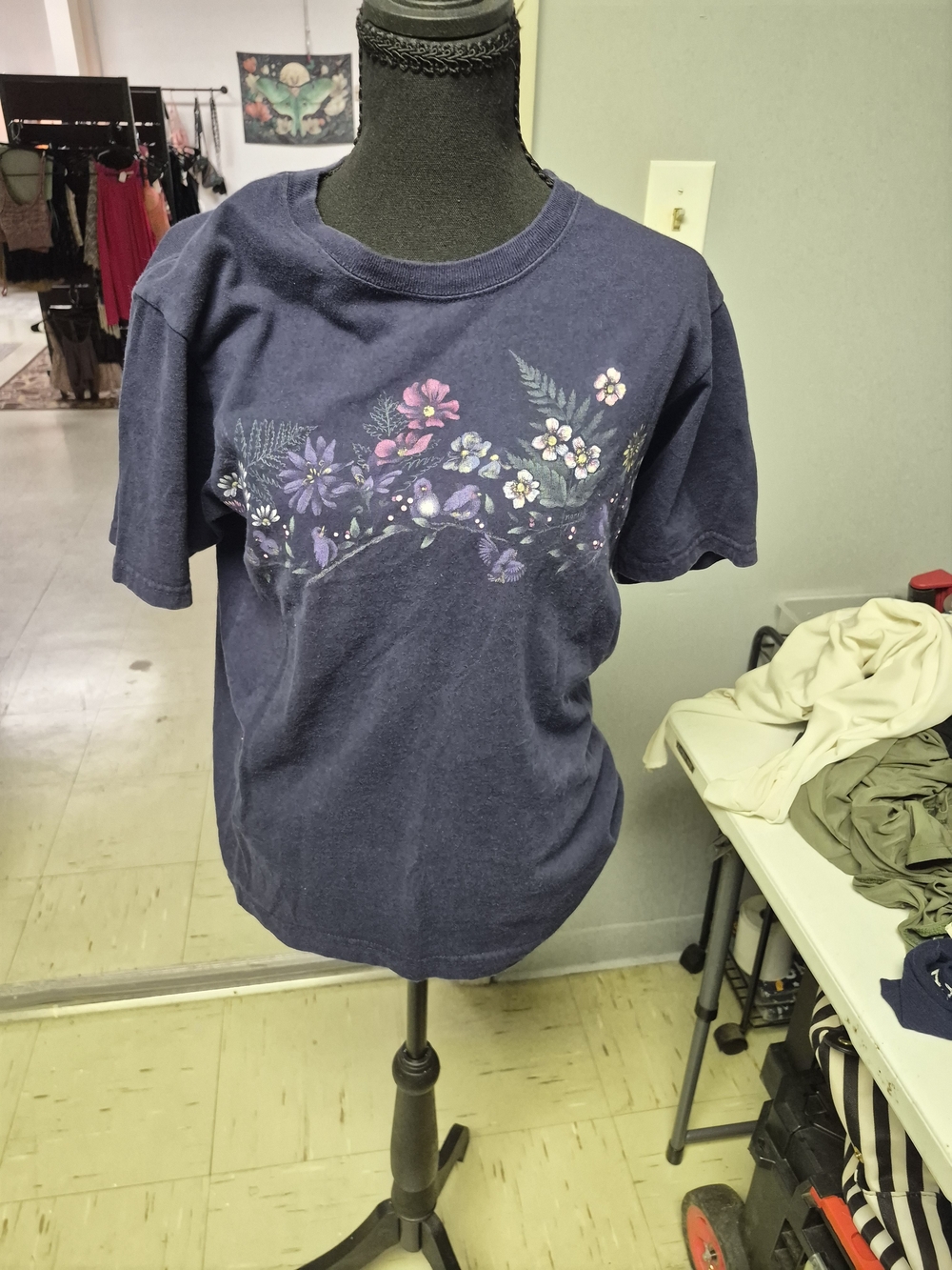 Northern Reflections Navy Floral Tee for Kids